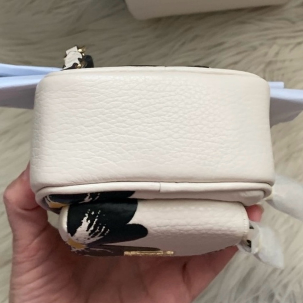 Coach Mini Backpack Bag Charm Chalk And Black Floral Print Final Price - Picture 8 of 13